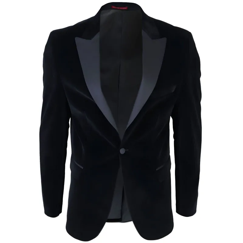 Velvet Dinner Tuxedo Suit Jacket Blazer - Infinity Leather