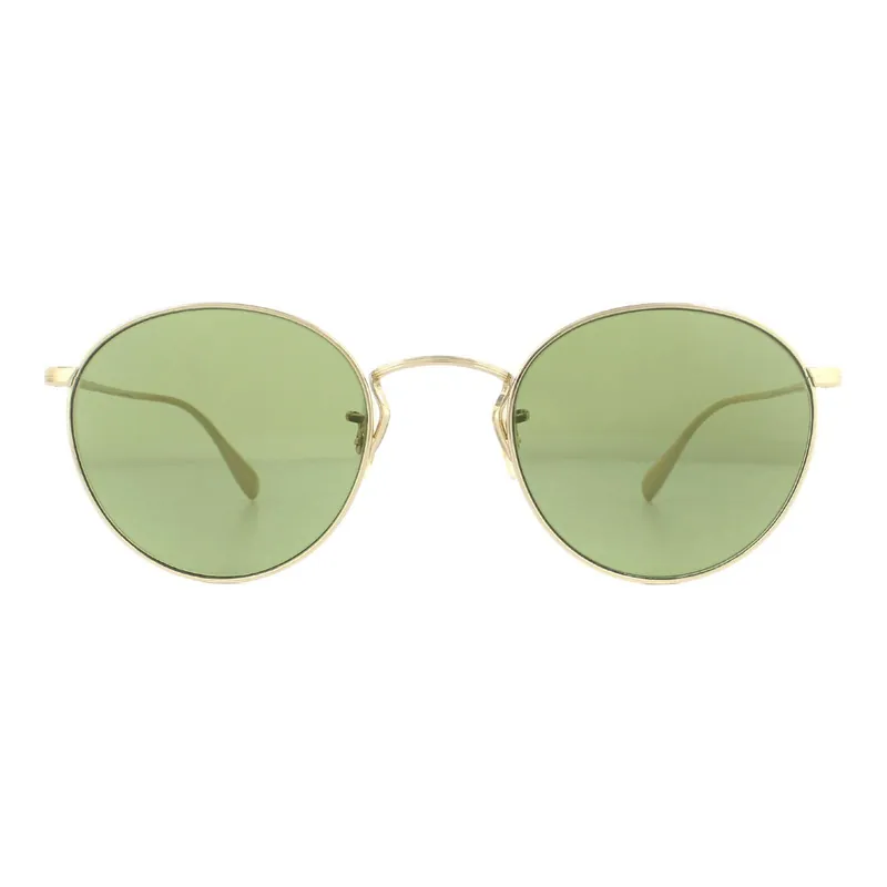 Round Gold Green C Coleridge OV1186S Sunglasses - Oliver Peoples