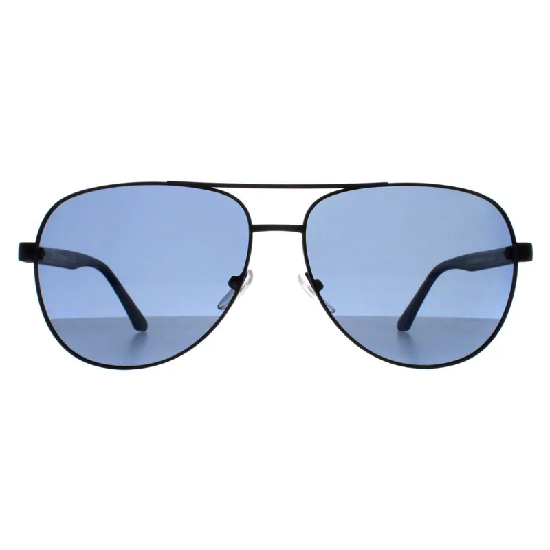Aviator Matte Black Blue Polarised BS0028 - BMW