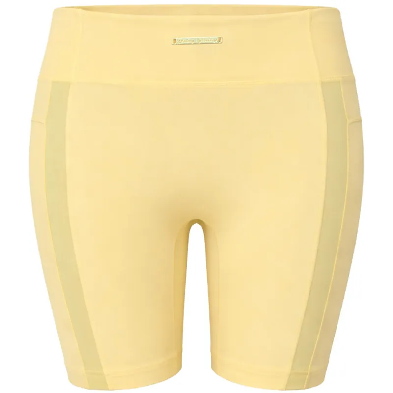 Whitney Mesh Yellow Cycling Shorts - Gymshark