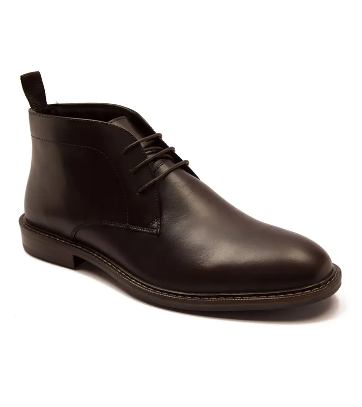 Hutchins' Leather Chukka Ankle Mens Lace Up Boots - Thomas Crick