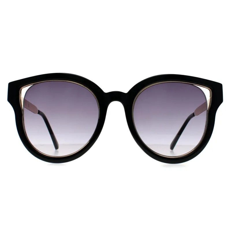 Cat Eye Shiny Black and Gold Smoke Gradient GF0323 - Guess