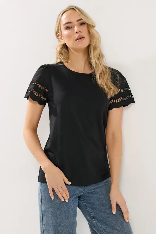 Tall Embroidered Sleeve T-Shirt