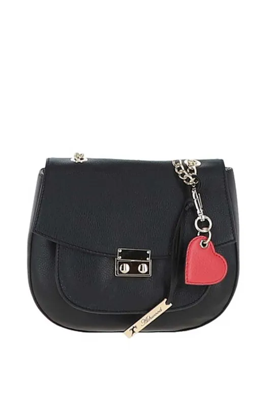 Real Leather with Chain Strap Small Cross Body Bag - Ashwood Leather