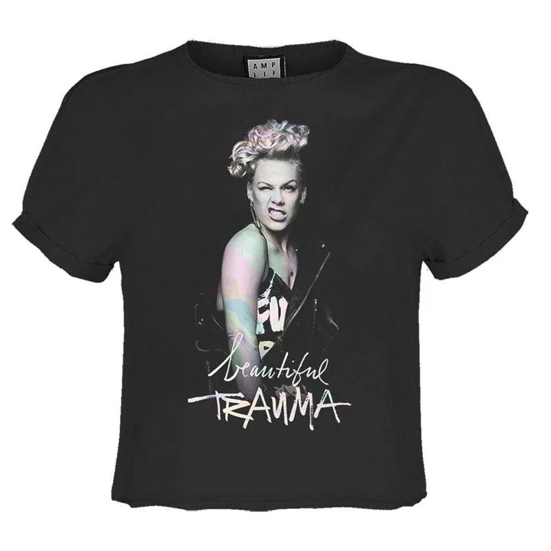 Beautiful Trauma P!nk Crop Top - Amplified
