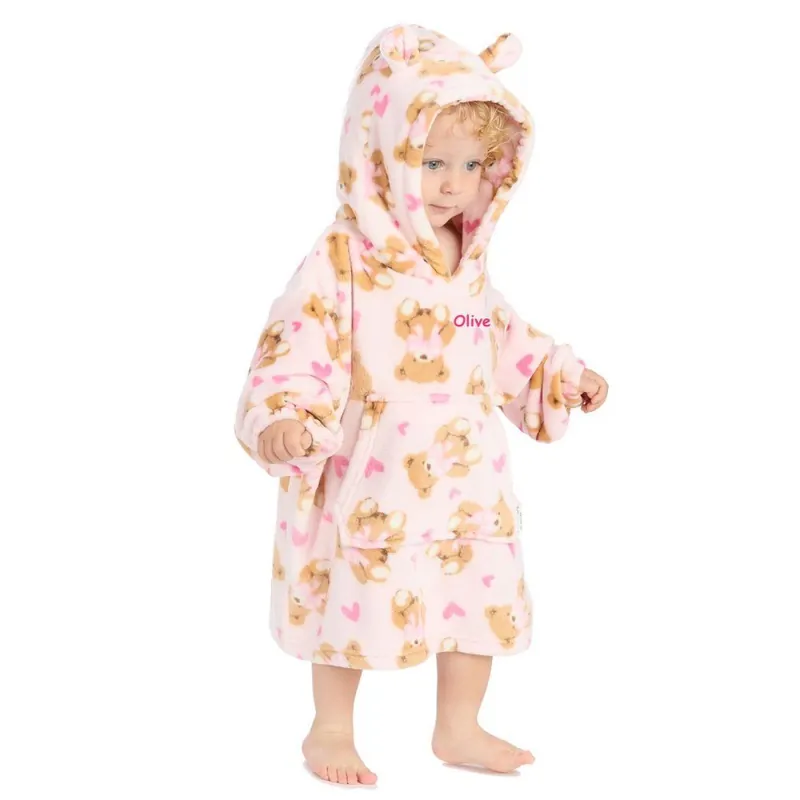Personalised Teddy Bear Print Hoody - Lulabay