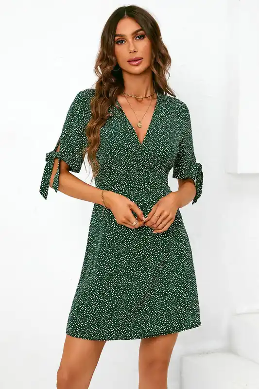 Wrap Top Summer Mini Dress - FS Collection