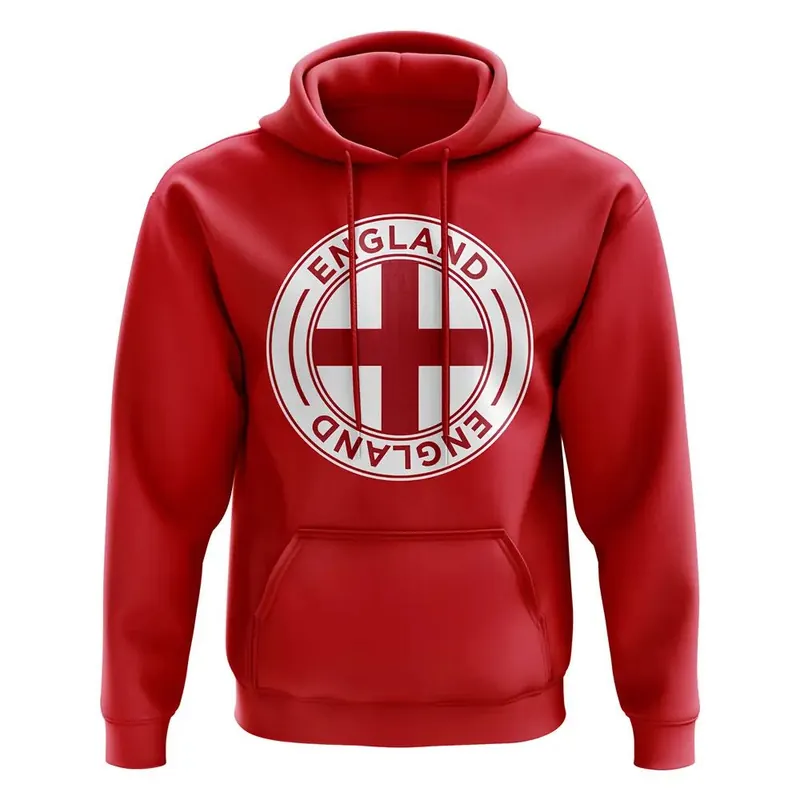 Mens Football Badge Hoodie - England