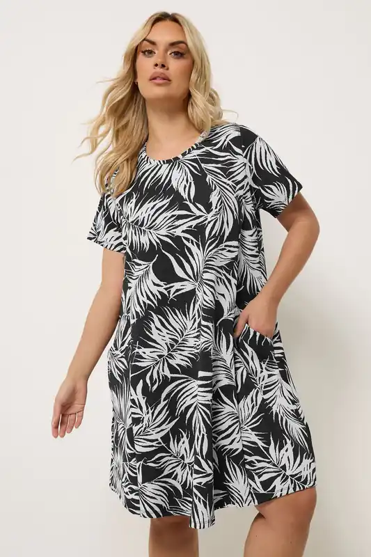 Jacquard Print Mini Dress - Yours