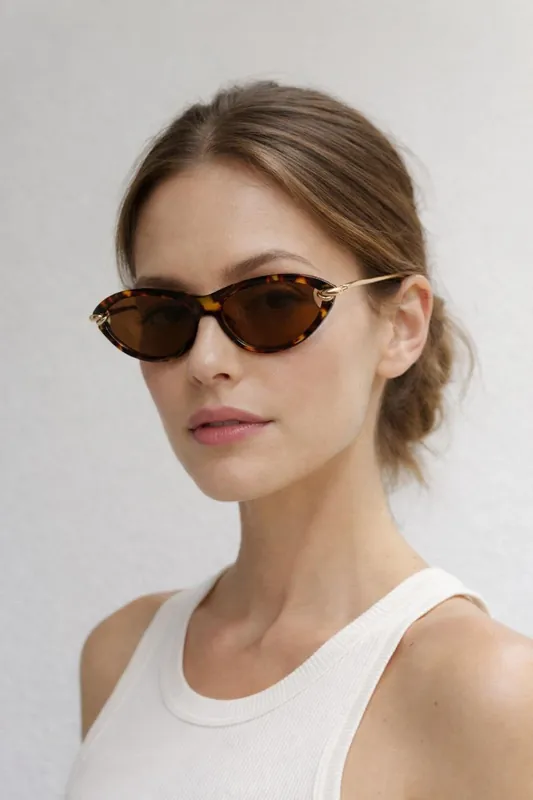 Bold Oval Angular Sunglasses - SVNX