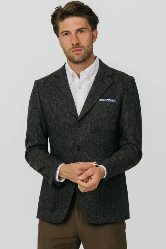 Grey Barleycorn Tweed Jacket - Dobell