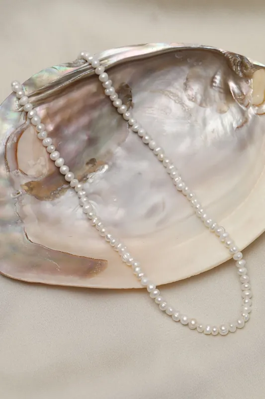 Gold Plated Real Freshwater Pearl Necklace - Jon Richard