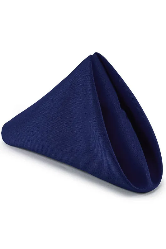 20 Inch Polyester Table Napkins, Reusable, Wrinkle-Resistant - 50x50cm