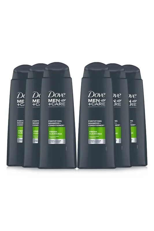 Fortifying Men+Care, 2 in 1 'Shampoo+Conditioner', 6x 400ml - Dove