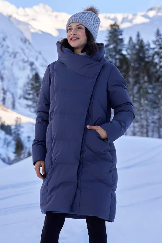 Cosy Wrap' Padded Water Resistant Long Down Jacket - Mountain Warehouse