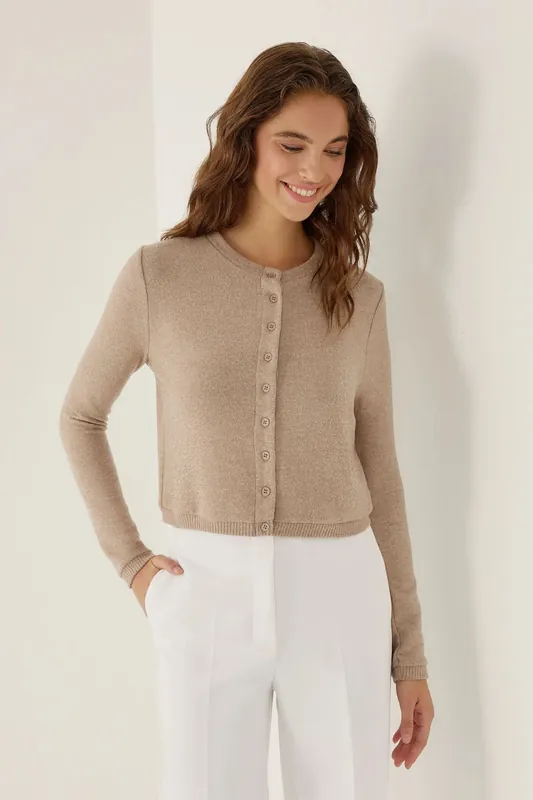 Buttoned Knit Cardigan - Hiccup
