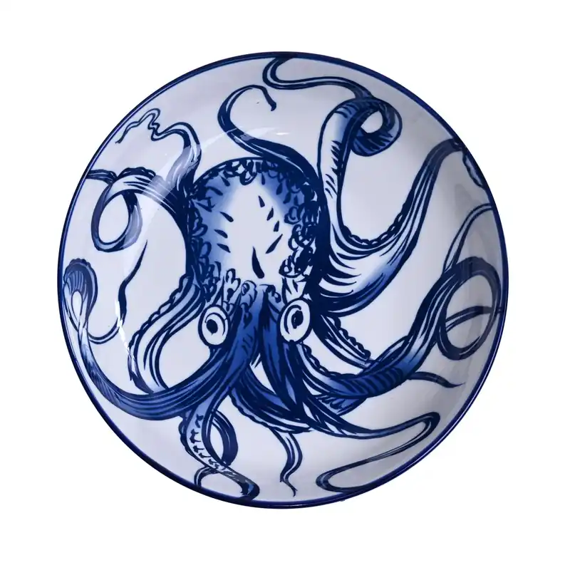 Salad Bowl Octopus Design 8.75" - Hestia