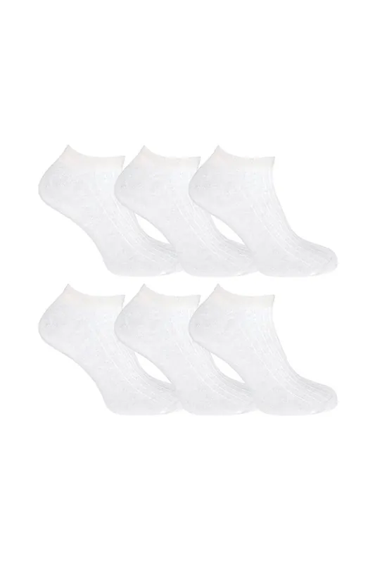 6 Pack 100% Cotton Low Cut Ankle Socks - Sock Snob