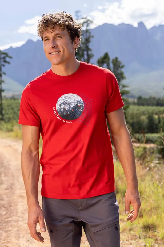 Adventure Begins T-Shirt Lightweight Casual Tee
