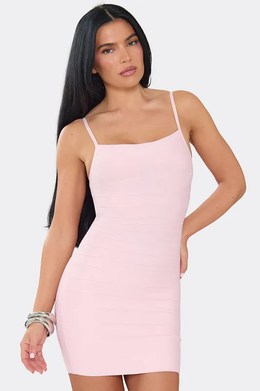 Strappy Bandage Mini Dress - EGO