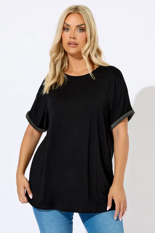 Shimmer Detail Top - Yours