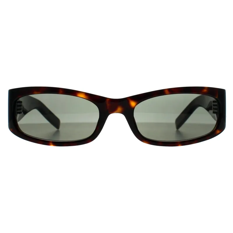 Rectangle Dark Spotted Havana Grey SL M152 - Saint Laurent
