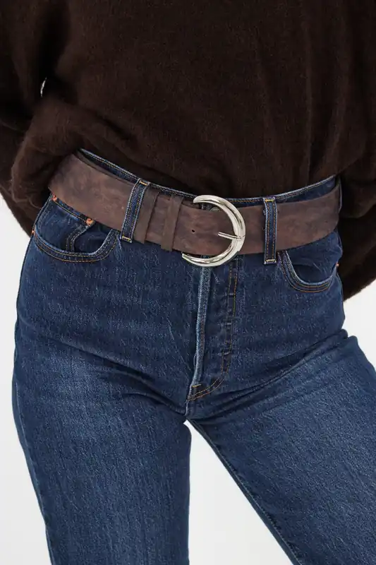 Wide Pony Skin Hip Belt - My Accessories London