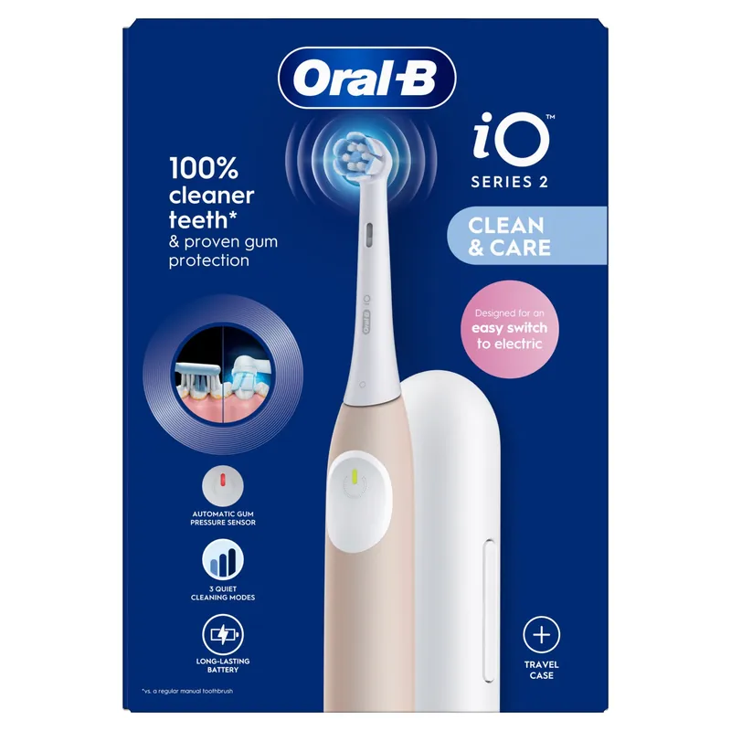 iO2 Pink Electric Toothbrush + Travel Case - Oral B
