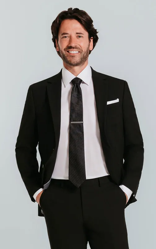 Black 2 Piece Suit - Dobell