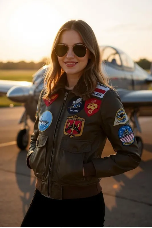 A2 Top Gun Leather Bomber Jacket-Springs