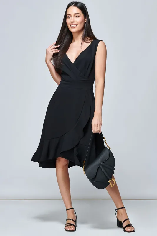 Gayelle Frill Hem Dress - Jolie Moi