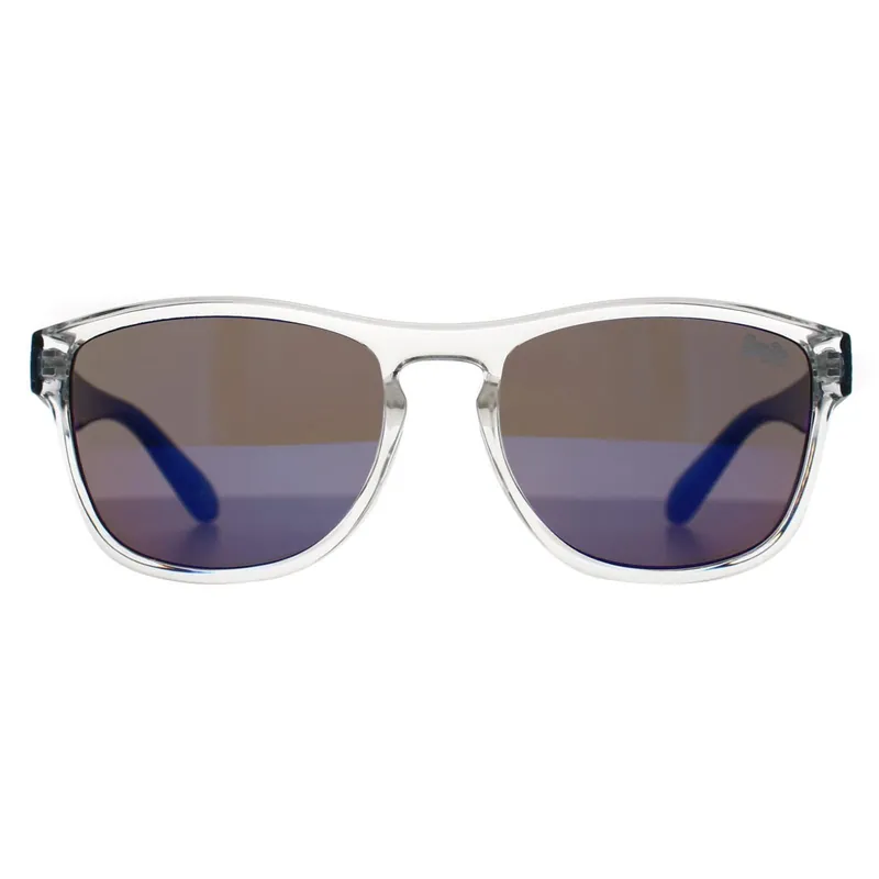 Square Gloss Clear Crystal and Blue Crystal Blue Mirror Rockstar - Superdry