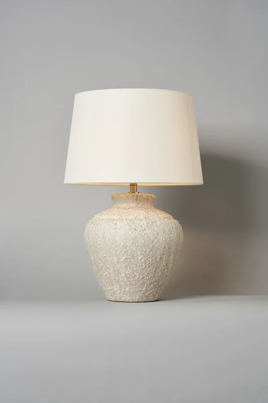 Flora Natural Ceramic Table Lamp - BHS Lighting