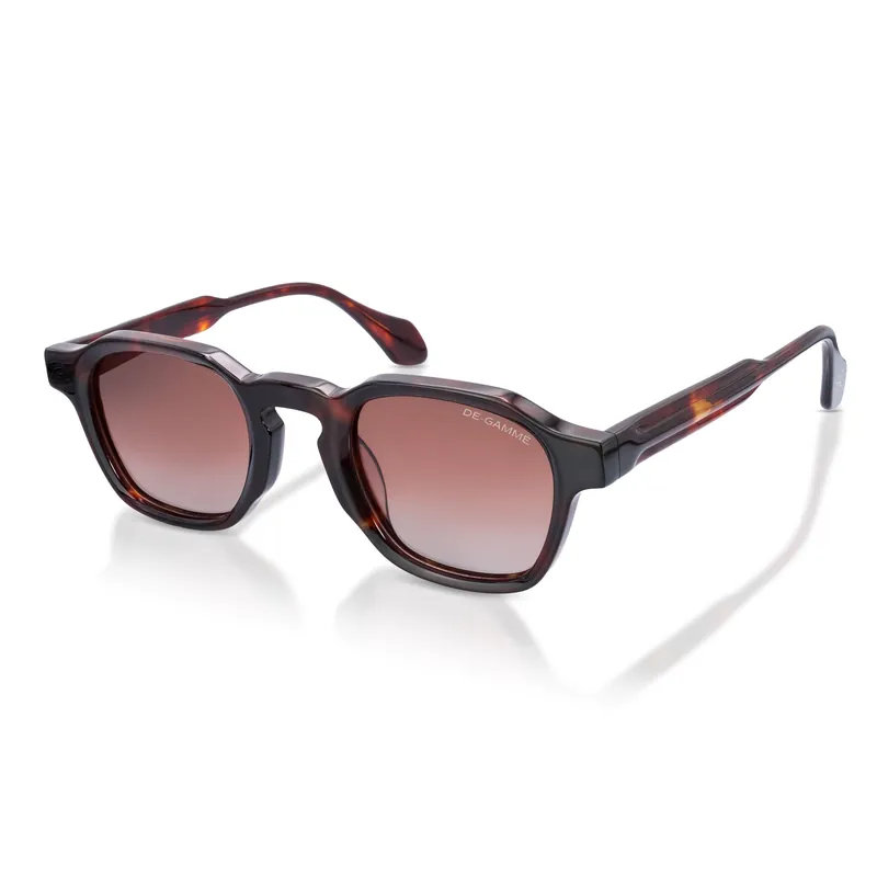 De-Gamme Geometric Frame Square Polarized Sunglasses - Saint Marlo