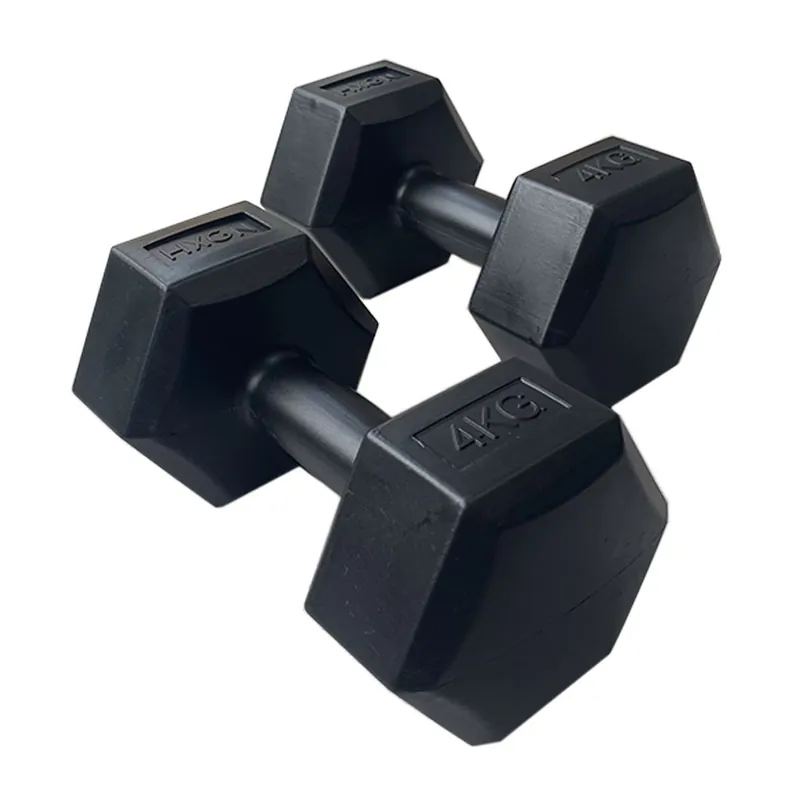 2 x 4kg Hex Dumbbells - HXGN