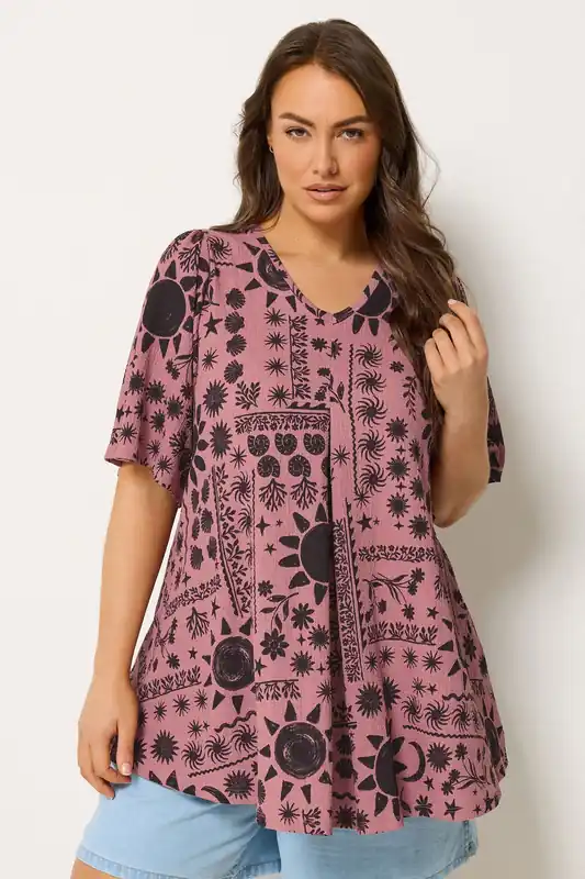 Pleat Front Swing Top - Yours