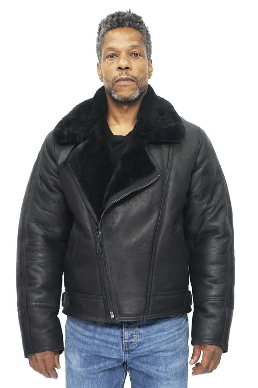 Sheepskin Leather WW2 Bomber Jacket-Haverhill