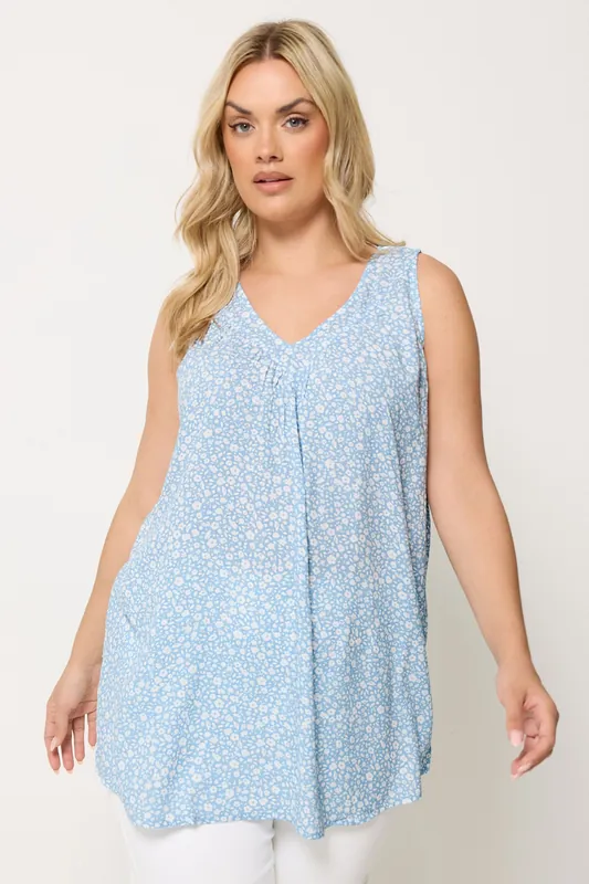 Ditsy Floral Cami Vest Top - Yours
