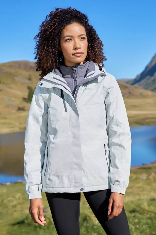 3 in 1 Waterproof Jacket Winter Rain Coat - Mountain Warehouse