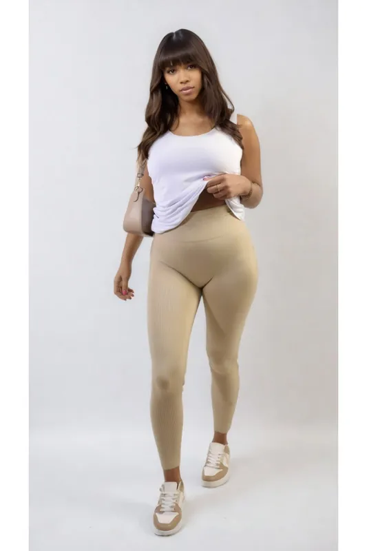 Braylee High Waisted Wide Band Leggings - IKRUSH