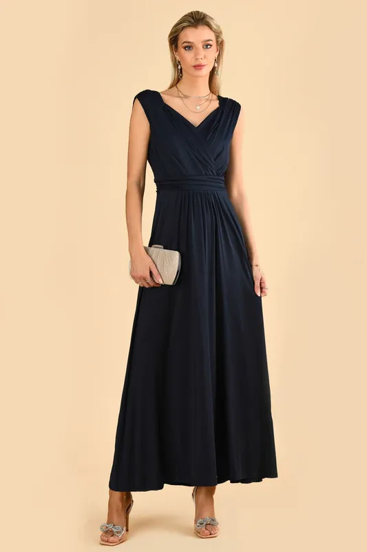 Draped Maxi Dress - Jolie Moi