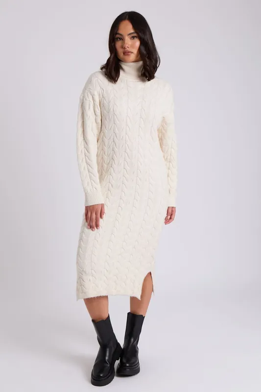 Ascot Longline Cable Dress - Urban Bliss