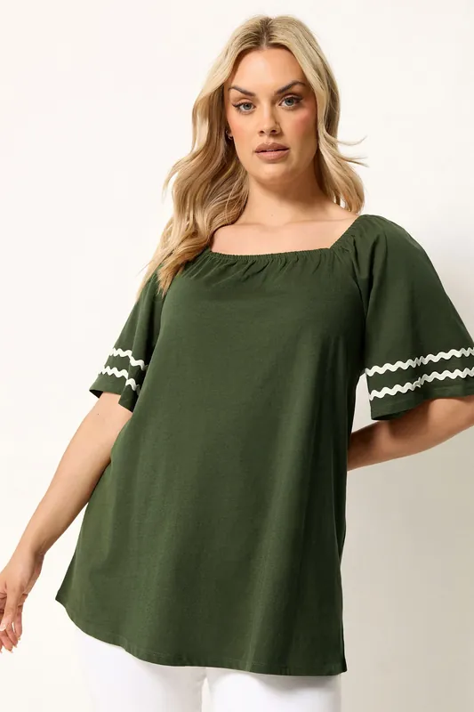 Short Sleeve Swing Blouse - Yours