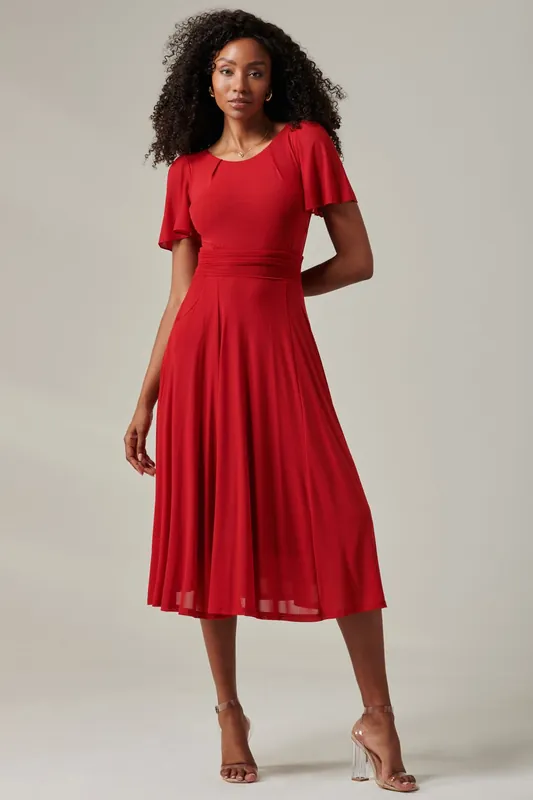 Ayla Plain Mesh Maxi Dress - Jolie Moi
