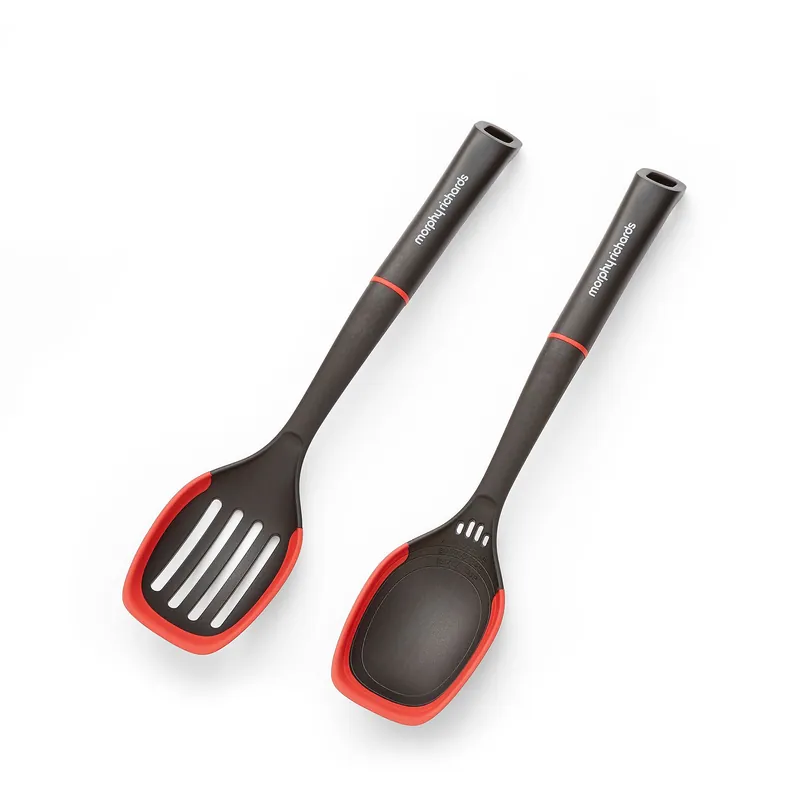 Solid Spoon and Slotted Spoon Utensil Set - Morphy Richards