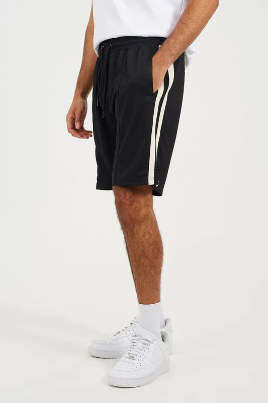 Double Side Stripe Jersey Shorts - Brave Soul