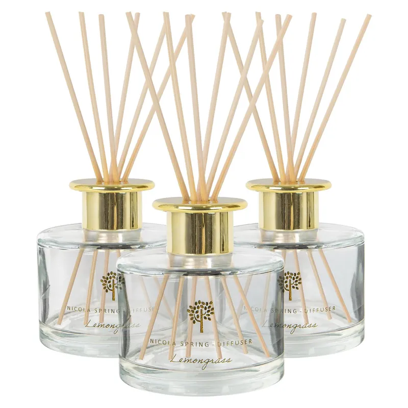 200ml Lemongrass Reed Diffusers - Pack of 3 - Fruity Scent