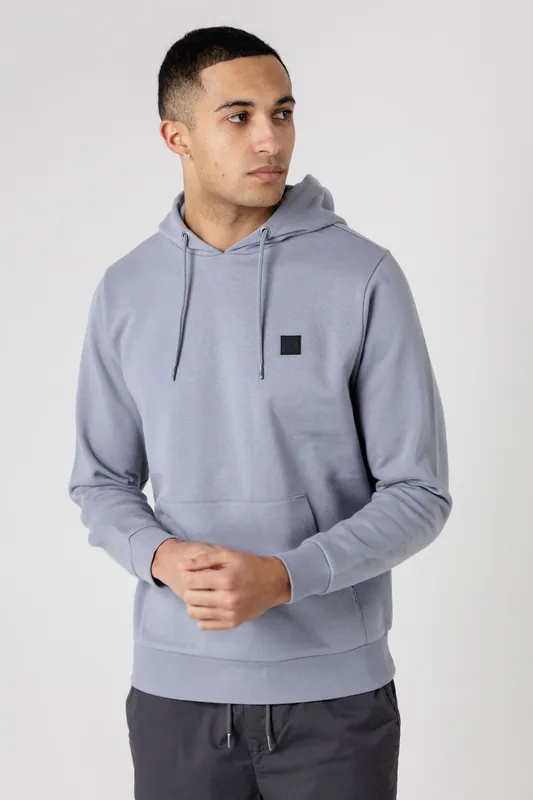 Brushed Back Fleece Hoody with Small Chest Logo - Tokyo Laundry