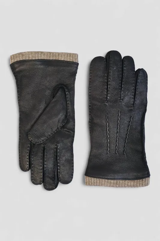 Italian Leather Warm Wool-Lined Winter Gloves - Marquis
