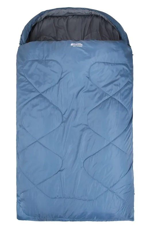 ’Summit 250’ Two Way Zip 3 / 4 Season Rip Stop Double Sleeping Bag - Mountain Warehouse